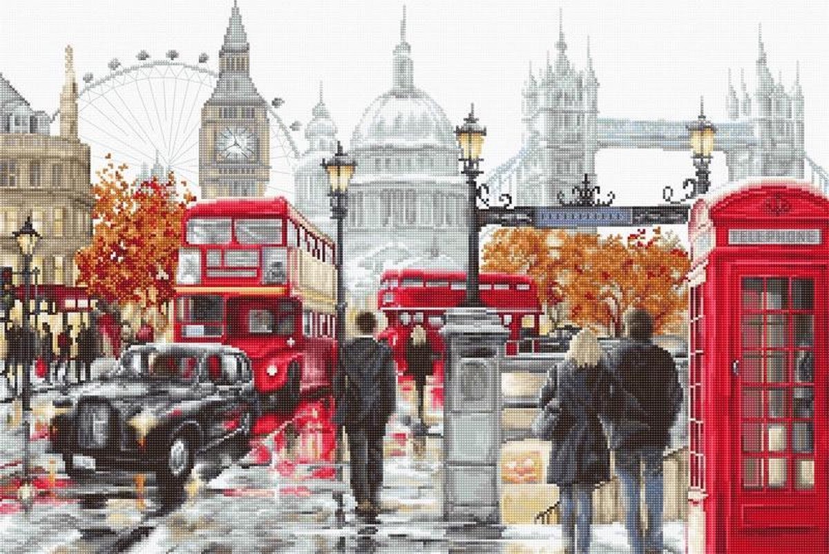 Luca-S Borduurpakket london - - compleet borduurpakket met telpatroon