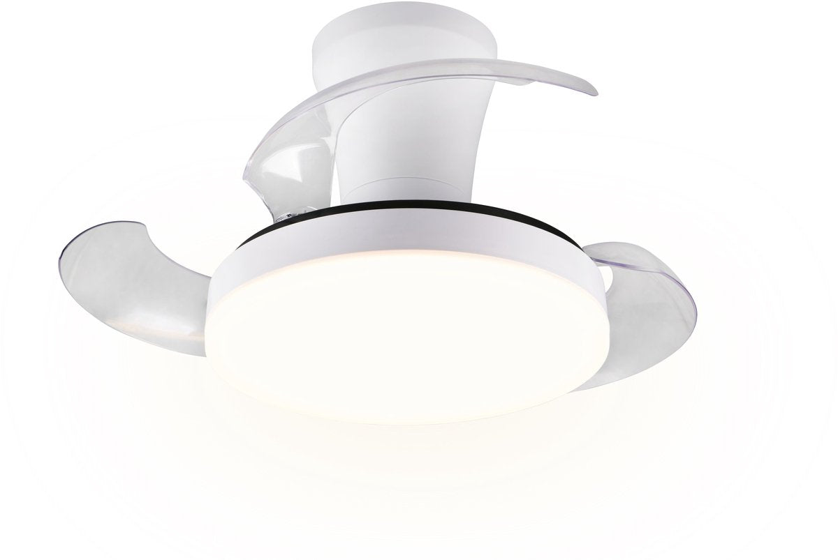 RL LIVE YOUR LIGHT Reality tampere - ventilator - wit - incl. 1x smd 24 w - afstandsbediening - geintegreerde dimmer - traploos instelbare lichtkleur - geheugenfunctie via de afstandsbediening - zomer- en wintermodus - 6 snelheidsniveaus