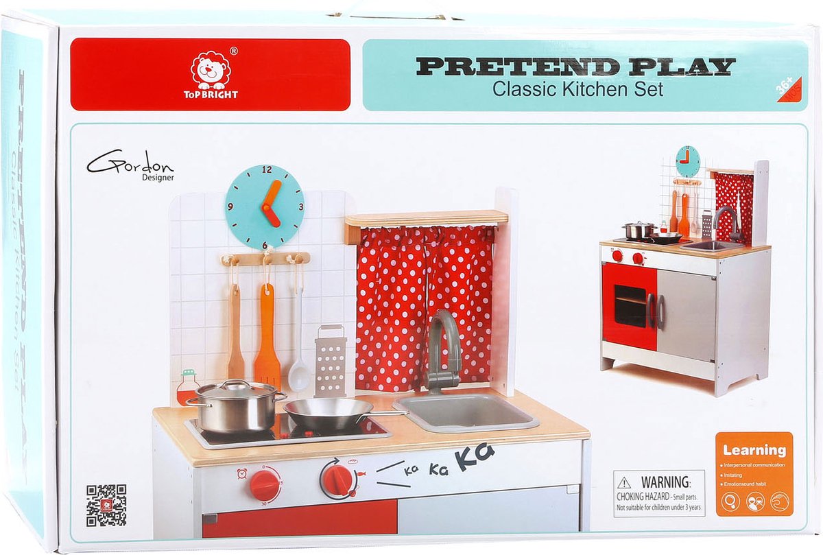 TopBright Houten keuken speelset.