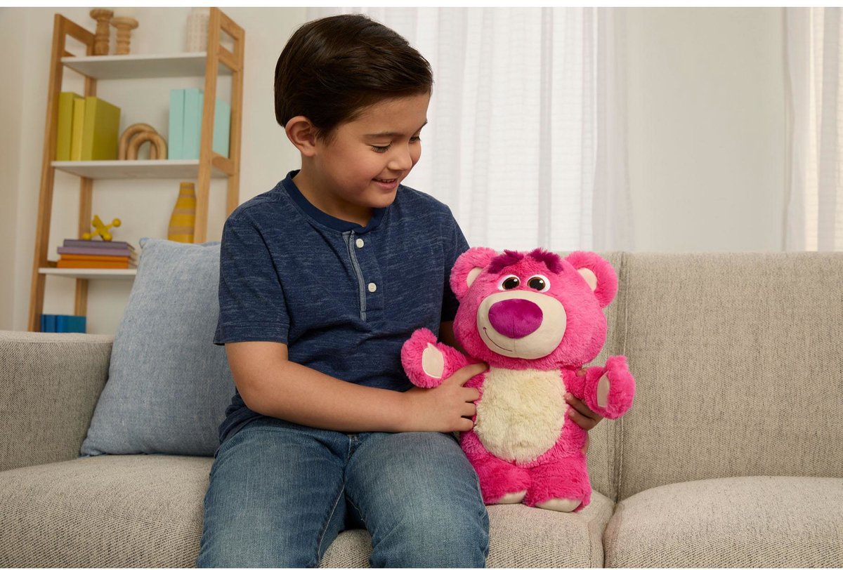 Disney Pixar toy story lotso pluchen knuffelbeer met geluid - neuriën gegniffel gelach
