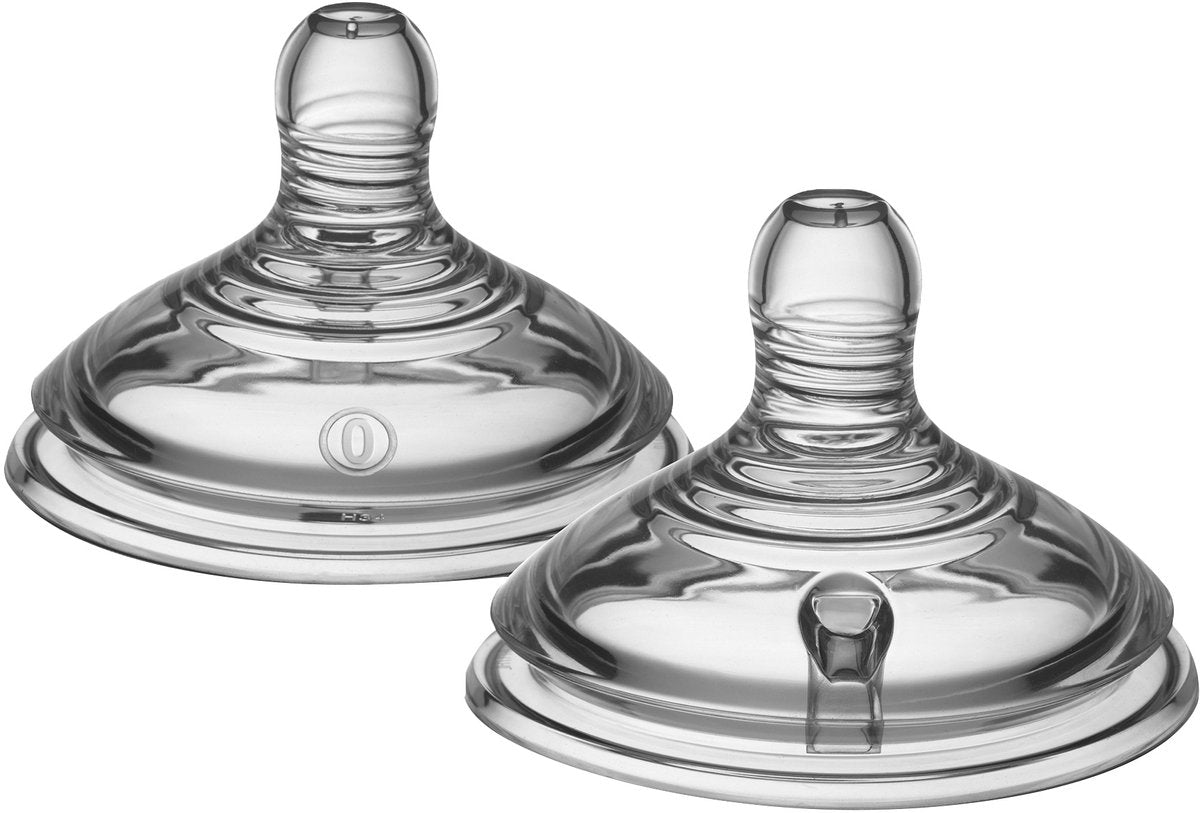 Tommee Tippee natural start flesspenen - extra langzaam toevoersnelheid 0m+ - set van 2