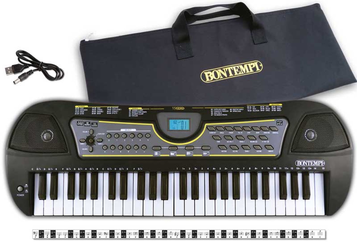 Bontempi Spa Bontempi - digitaal keyboard - 49 toetsen + adaptor + tas