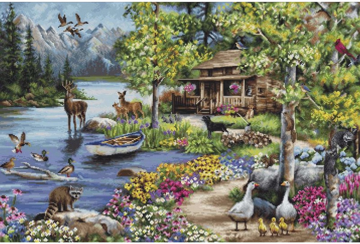 Luca-S cabin by the lake borduren (pakket) b2410