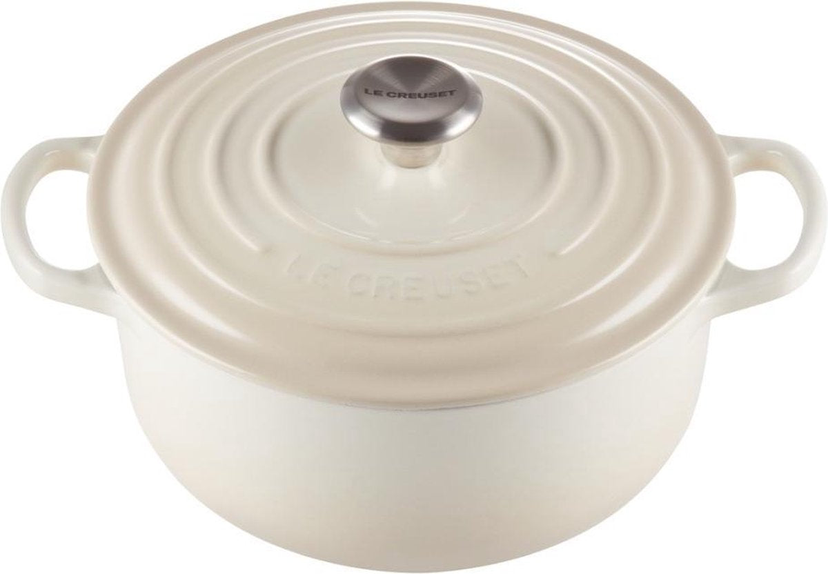 Le Creuset braadpan signature - meringue - ø 20 cm 2.4 liter