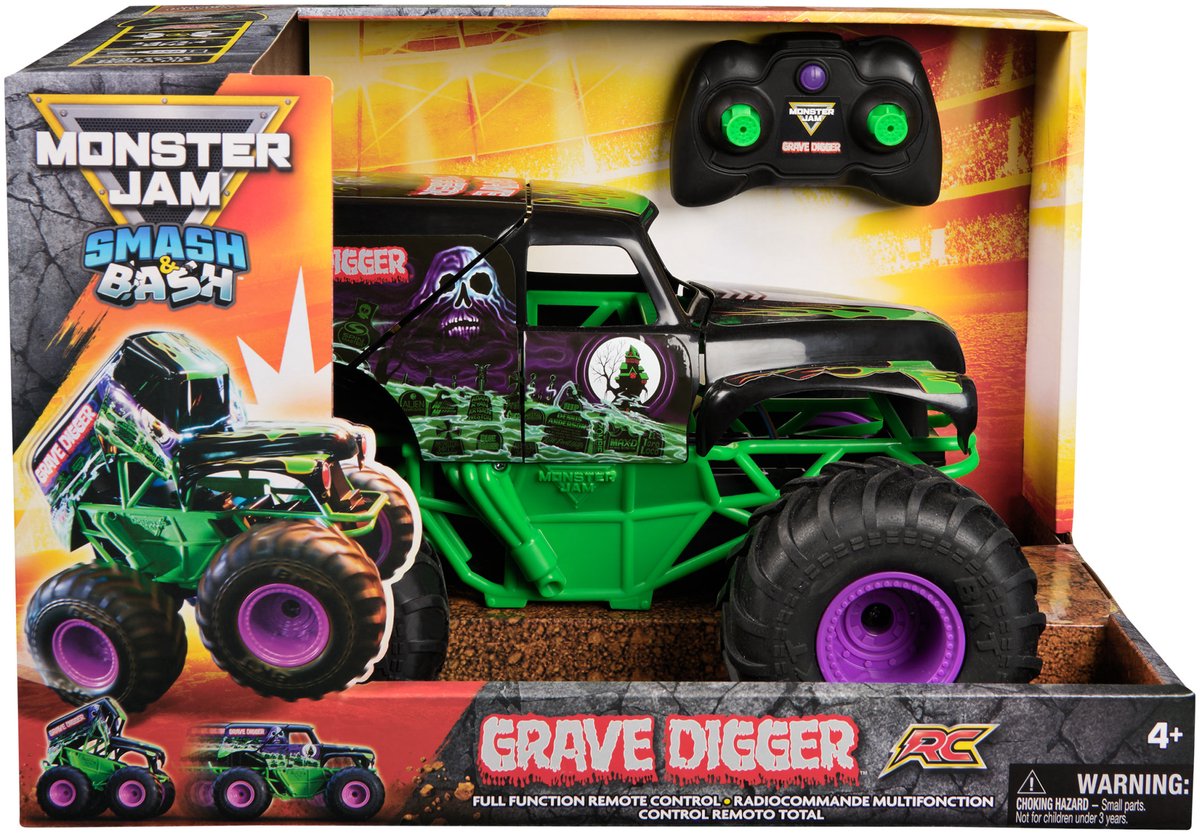 Monster Jam - 1:15 rc smash en bash grave digger