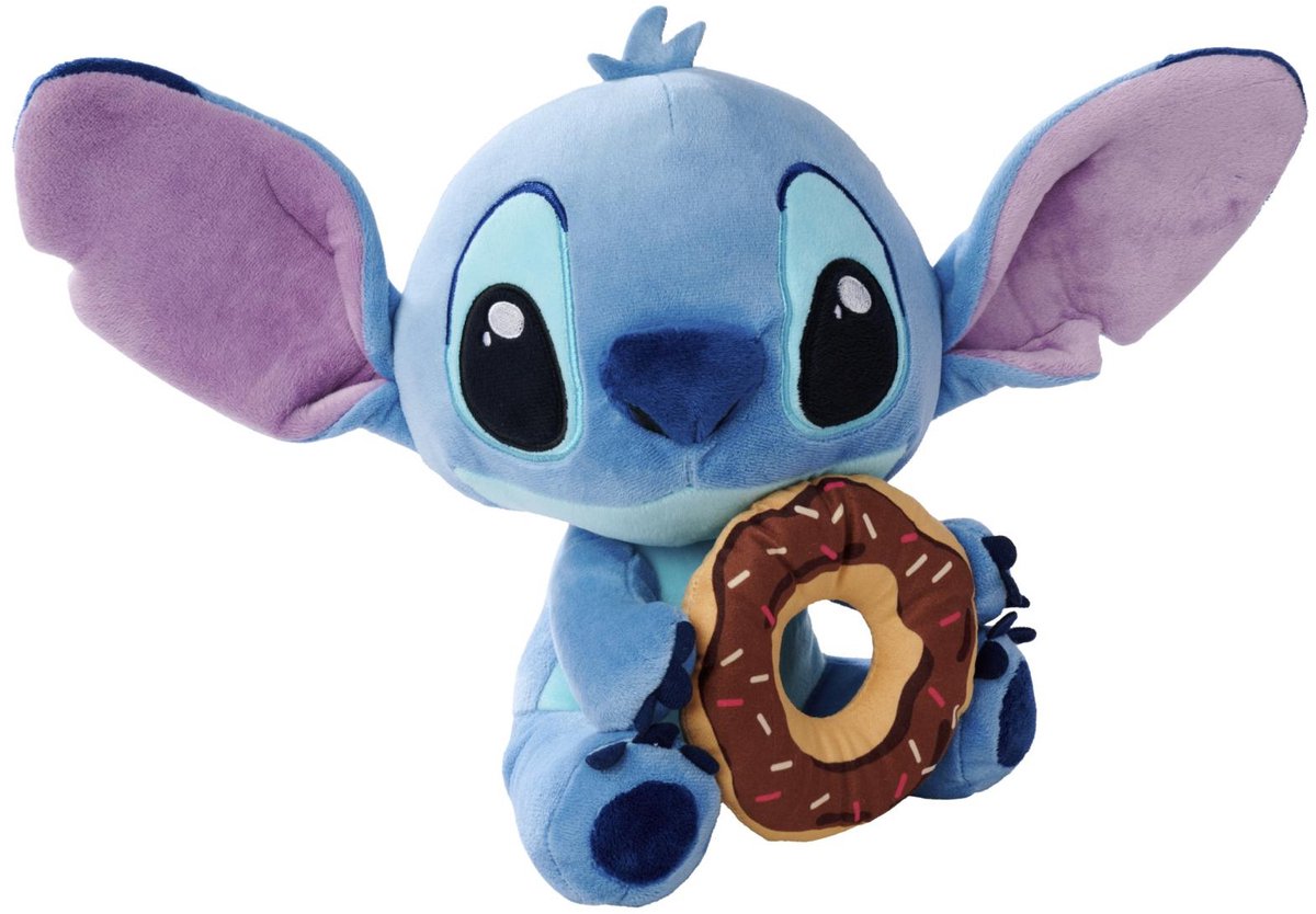 Simba Toys Plush - Disney Simba lilo stitch knuffel figure stitch met donut 25 cm knuffeles