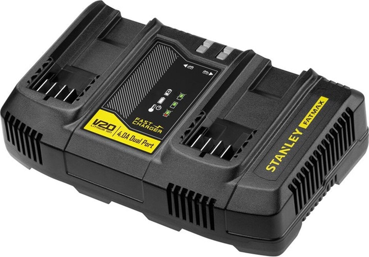 STANLEY accessoires - 4 a oplader met 2 poorten, voor 18 v accu's sfmcb24-qw