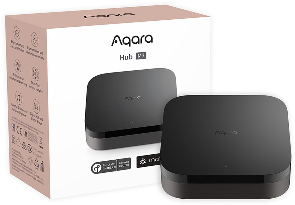 AQara hub m3 - matter thread border router - zigbee 3.0 - infrarood blaster - poe usb-c