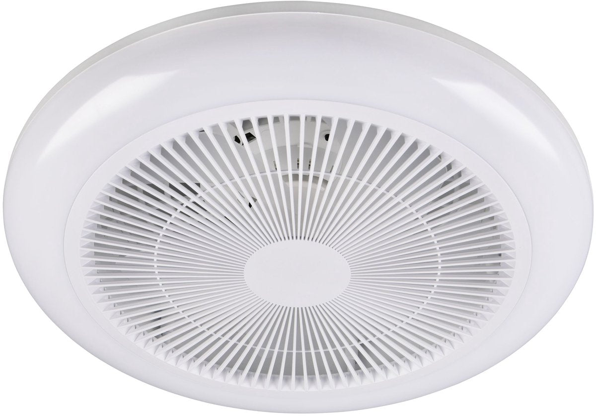 RL LIVE YOUR LIGHT Reality holmsund - ventilator - wit - incl. 1x smd 20 w - afstandsbediening - geintegreerde dimmer - traploos instelbare lichtkleur - rgbw-kleurenwisselaar - 3 snelheidsinstellingen - geheugenfunctie via de afstandsbediening - dynamisch