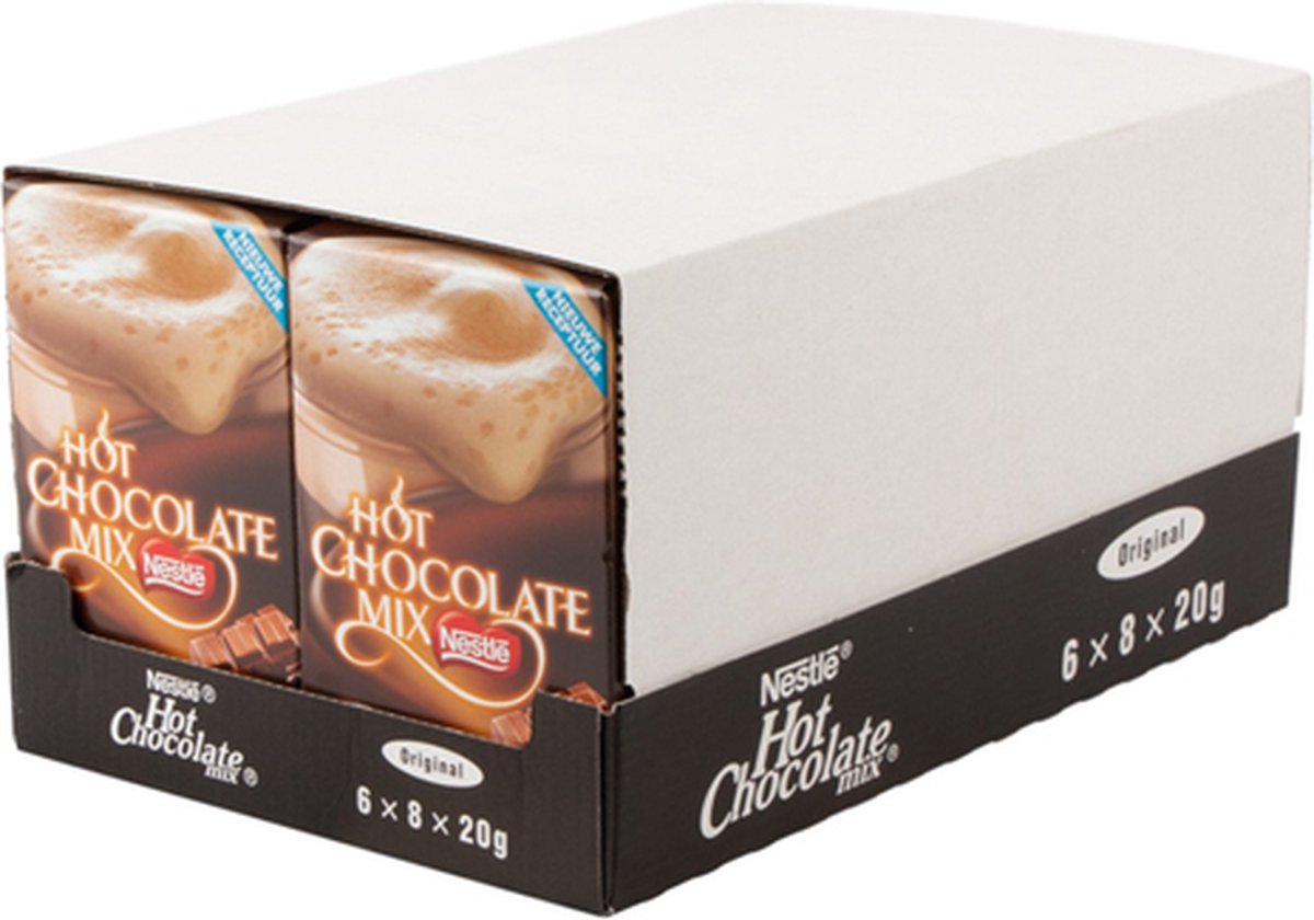 Nestlé hot chocolate mix - 6 doosjes à 8 sticks