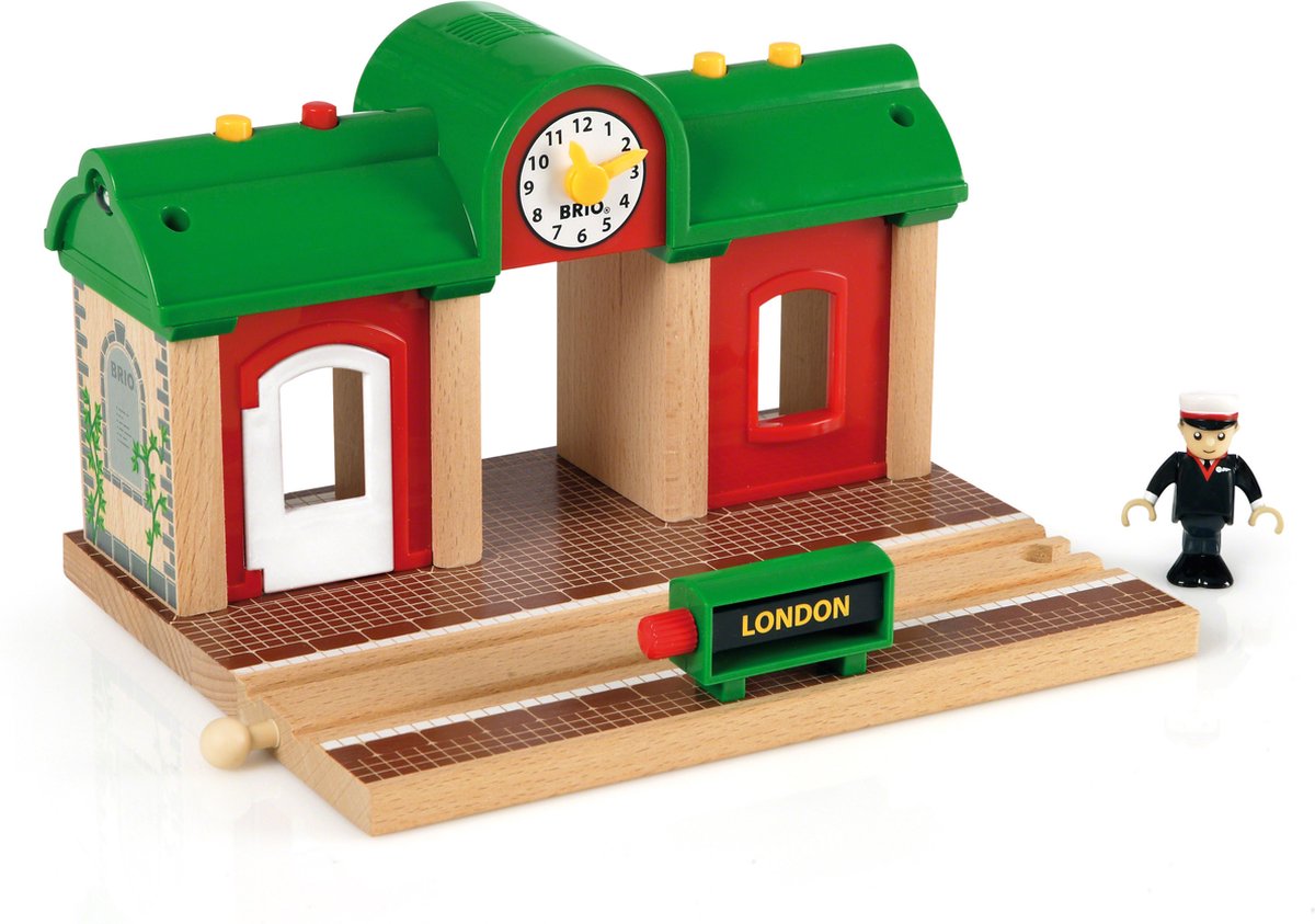 BRIO treinstation met geluidsopname functie - 33578