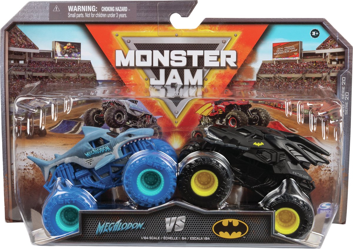 Monster Jam true metal - officiële monstertrucks - schaal 1:64