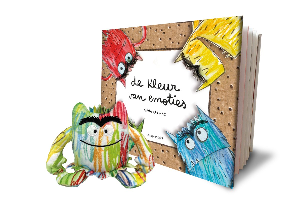 Uitgeverij Clavis Clavis de kleur van emoties. boek + knuffel.