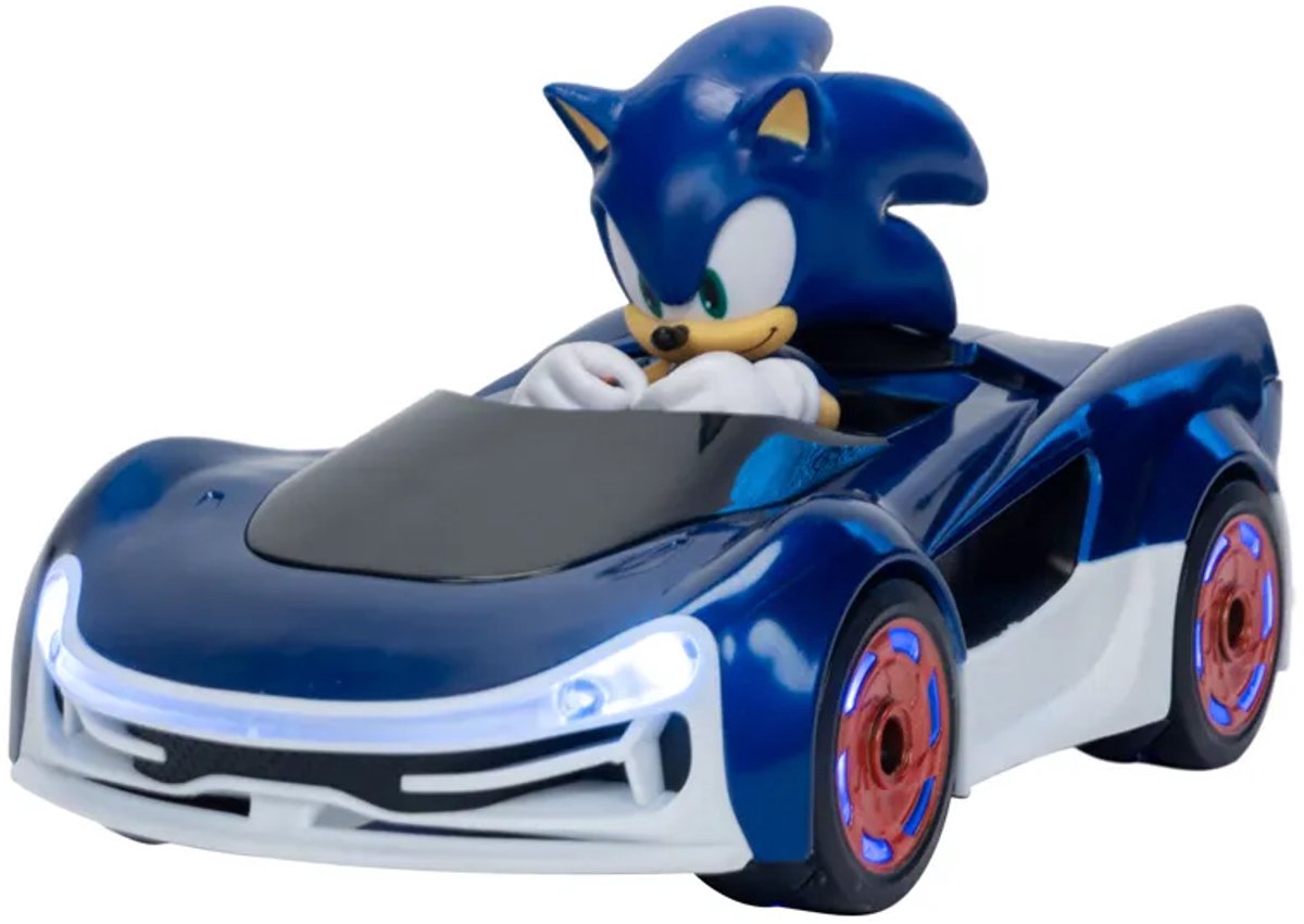 Jakks Sonic racing: crossworlds – speed star lightning r c voertuig