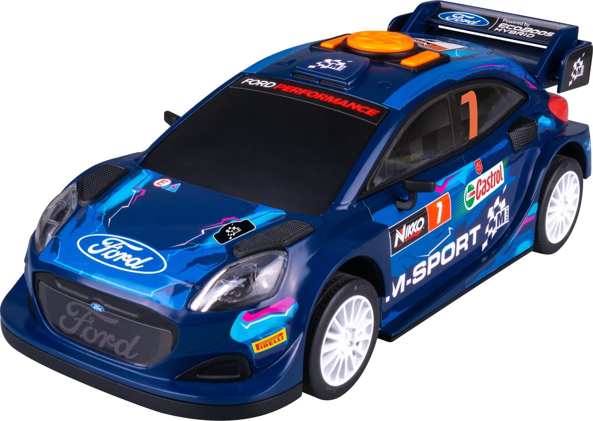 NIKKO m-sport boost mode ford puma rally speelgoedauto 25 cm - licht geluid - drift effect - vanaf 3 jaar