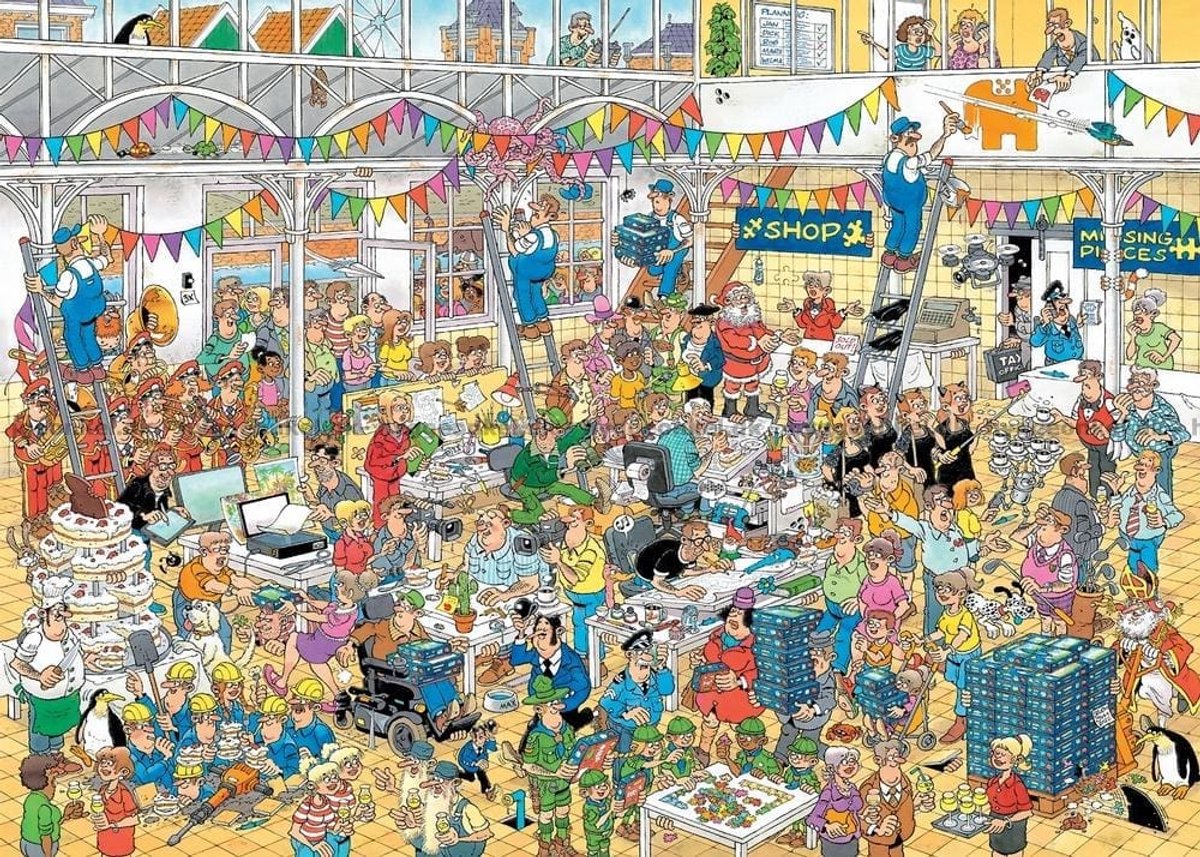 Jan Van Haasteren - jvh studio 10 jaar - 1000 stukjes puzzel - legpuzzel