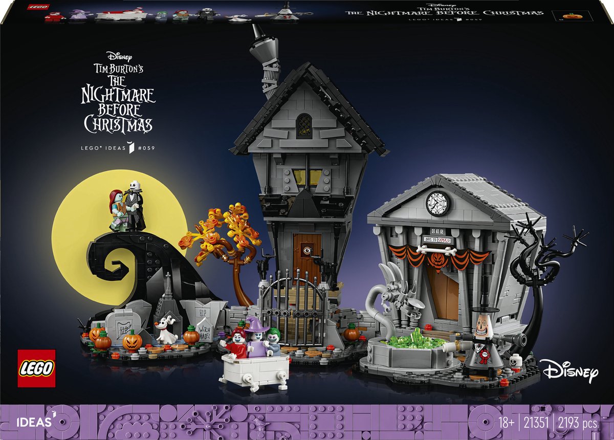 LEGO ideas disney tim burton's the nightmare before christmas - 21351