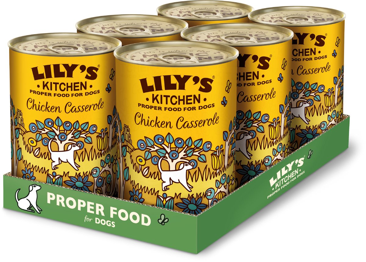 Lily's Kitchen - hondenvoer - natvoer - stoofpotje met kip en kalkoen - 6 x 400 g
