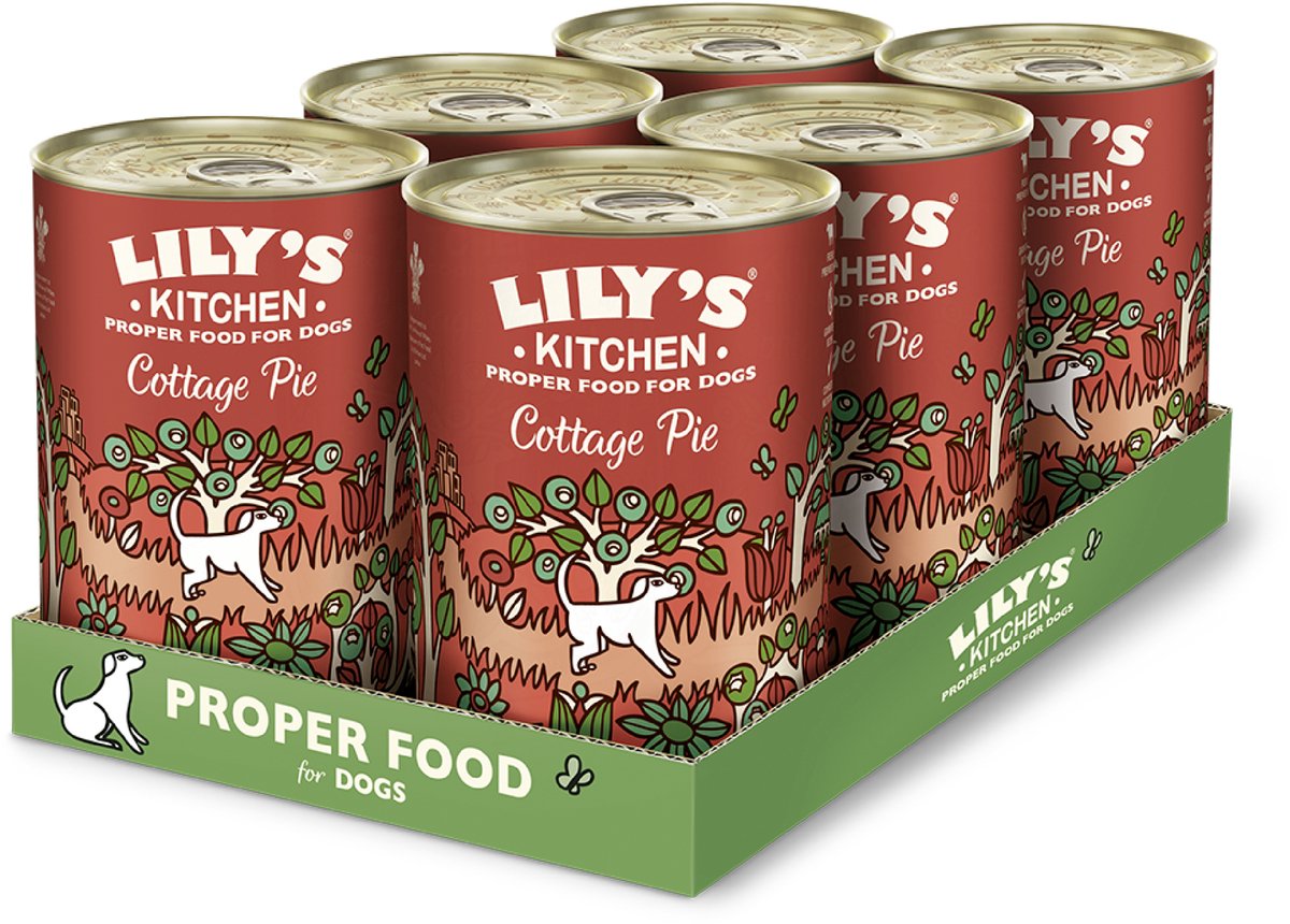 Lily's Kitchen - hondenvoer - natvoer - cottage pie - 6 x 400g