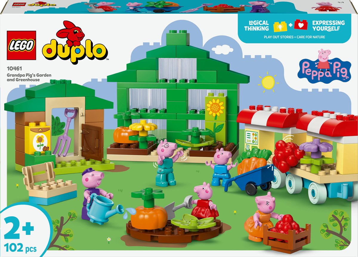 LEGO duplo peppa big de tuin en kas van opa big set - 10461