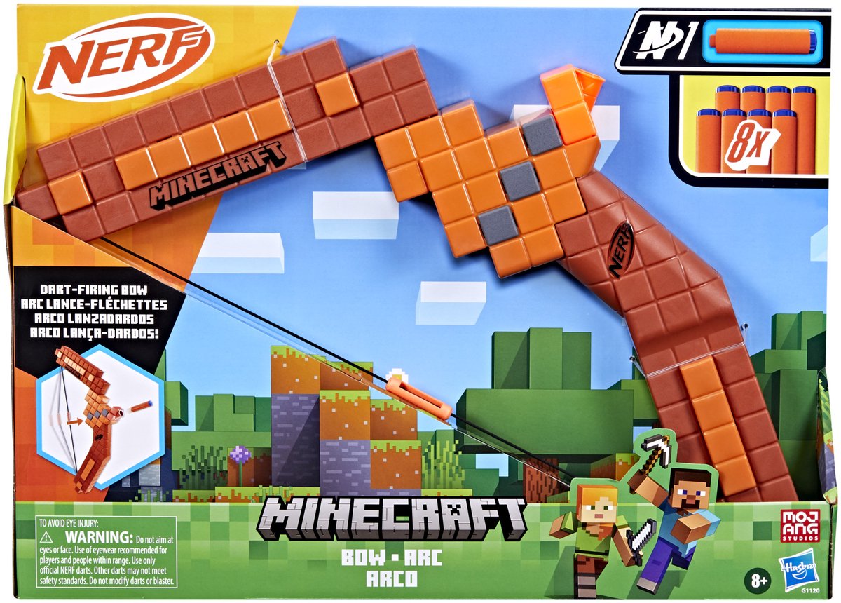 NERF minecraft bow - speelgoedblaster