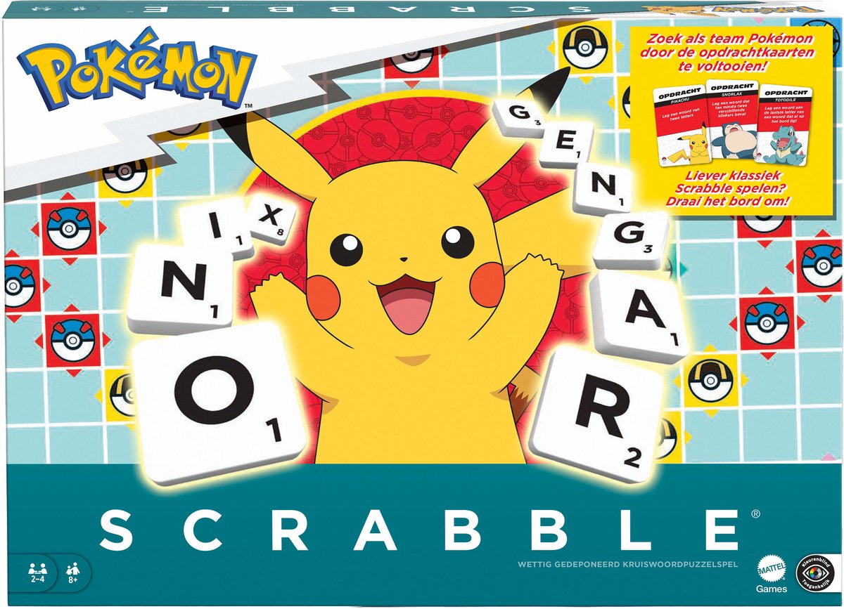 Mattel Games Scrabble pokémon - bordspel