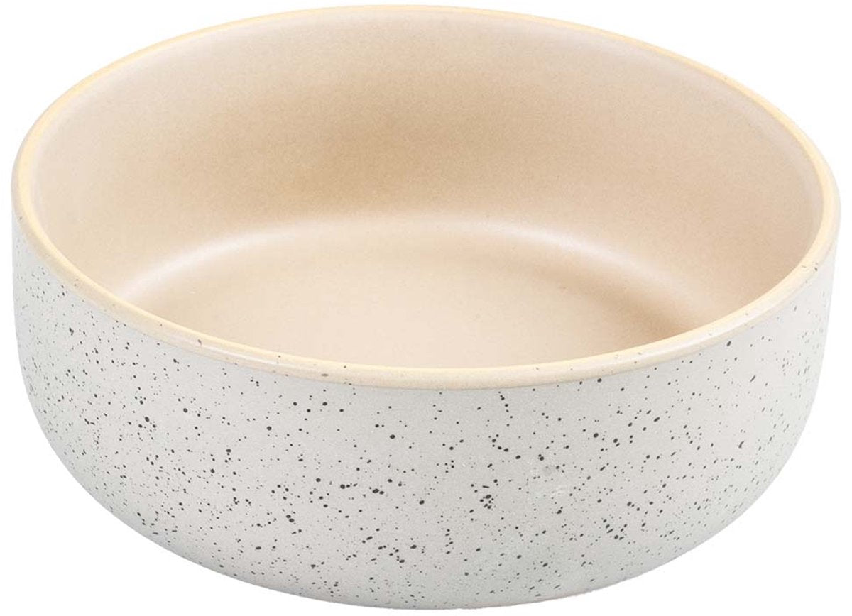Duvo Plus dinner time eetkom stone smooth dune m-680ml-16x16x6cm grijsgroen