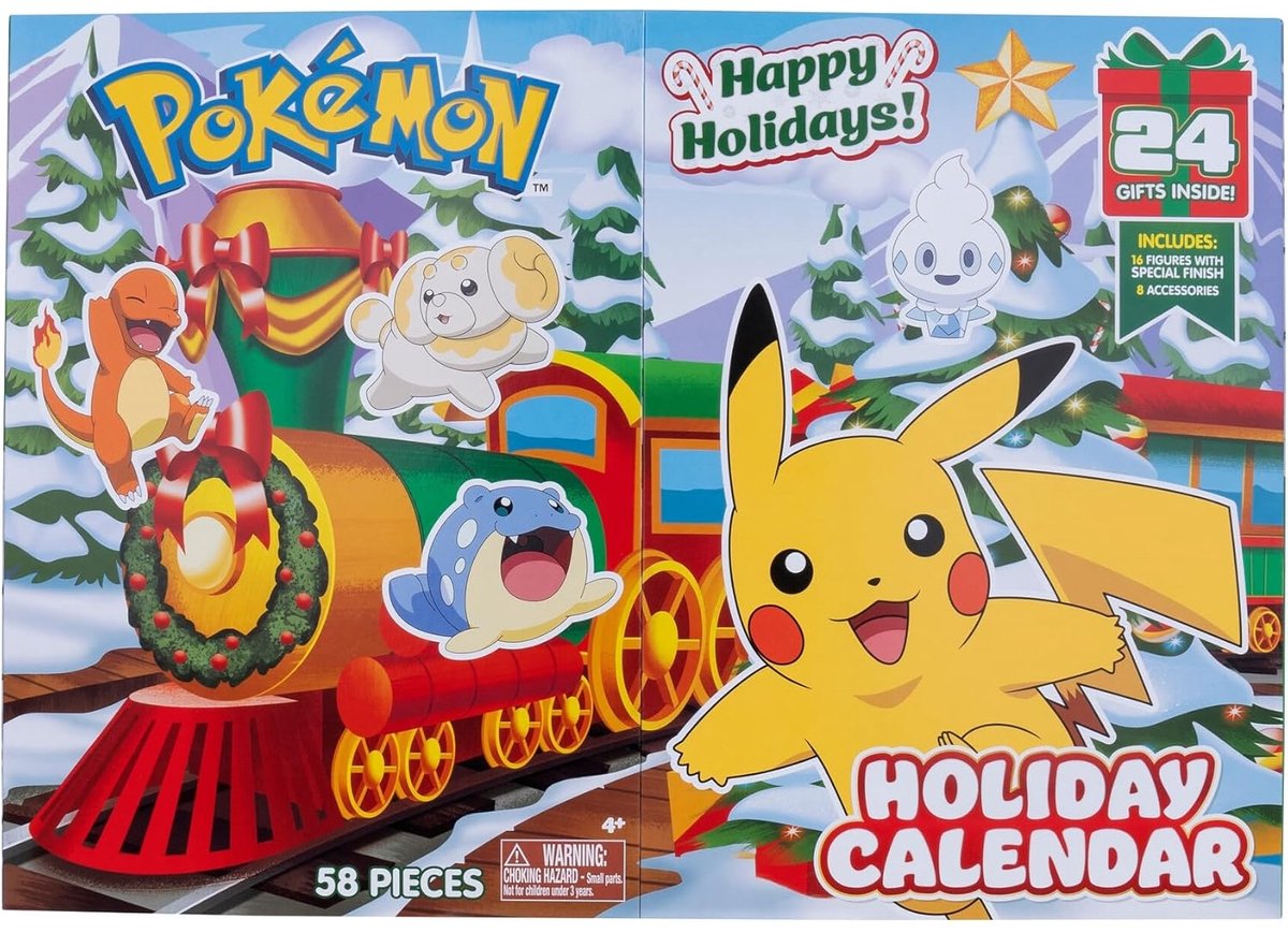 Jazwares Pokémon advent kalender - battle figure multipack 24-pack holiday calendar
