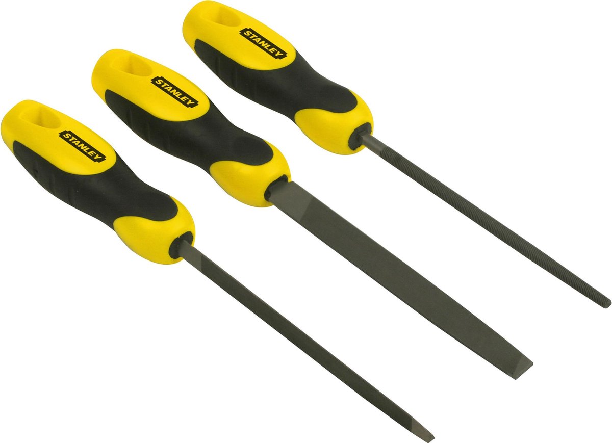 STANLEY 3delige set vijlen bastaard 150mm - 0-22-445