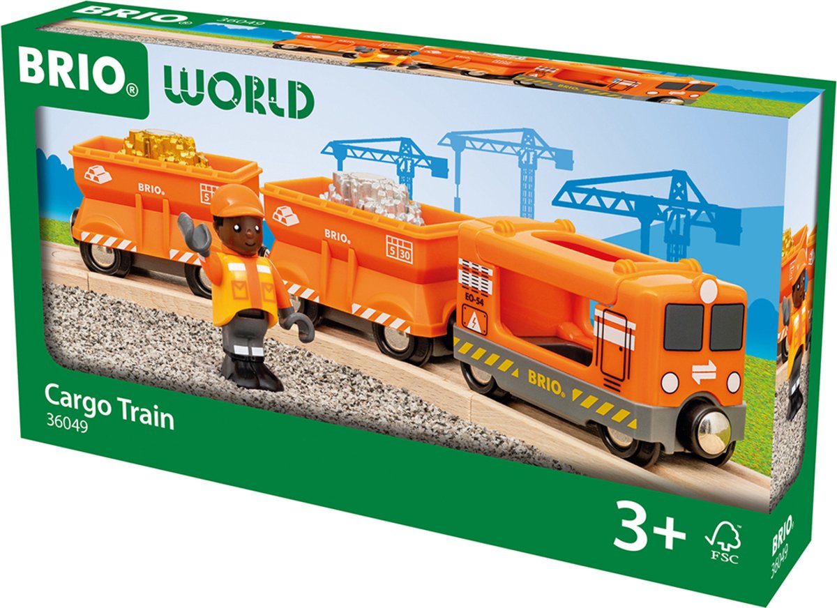 Ravensburger Brio – 36049 goederentrein | speelgoedtrein met goud- en zilverlading voor kinderen vanaf 3 jaar