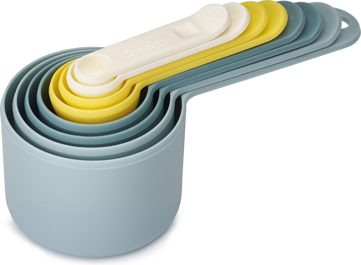 Joseph Joseph nest maatlepel - maatcupjes - set 8 stuks - kleurenmix opal