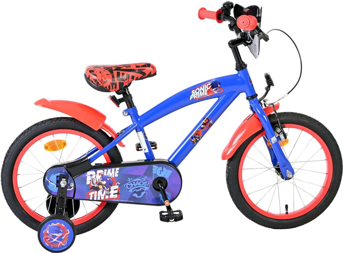 Volare Sonic kinderfiets - jongens - 16 inch - blauw