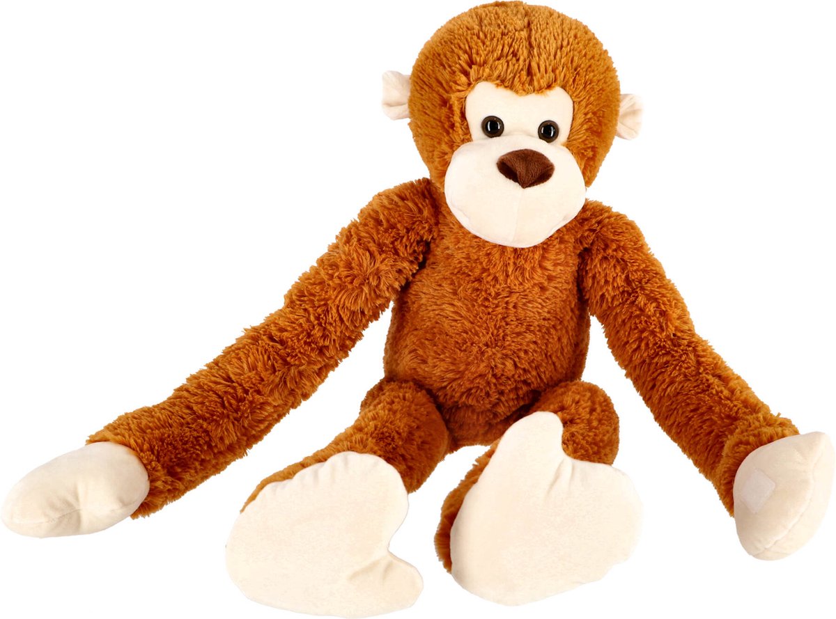 Pluchiez Grote aap met lange armen pluche 80 cm bruin