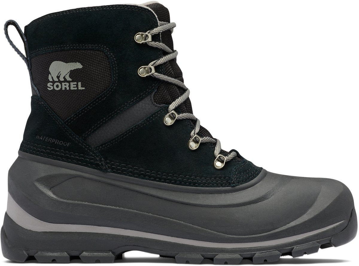 Sorel buxton™ lace boot wp men's snowboots - black, quarry - maat 42