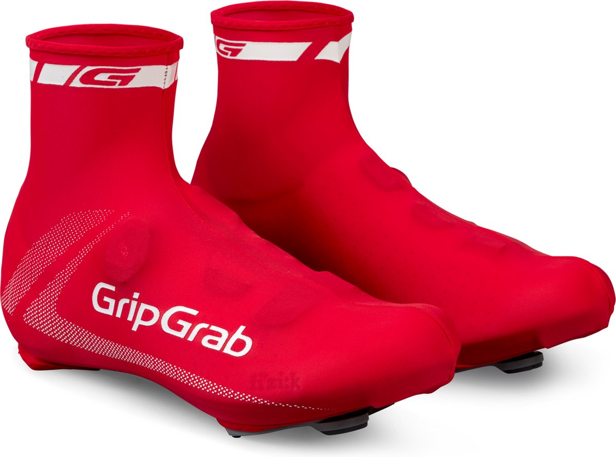 GripGrab - raceaero lichtgewicht zomer wielren overschoenen race fiets aero tijdrit fietsoverschoenen - rood - unisex - maat one size