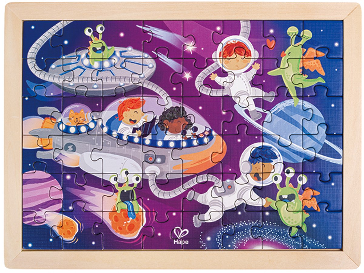 Hape Ruimte vrienden puzzel