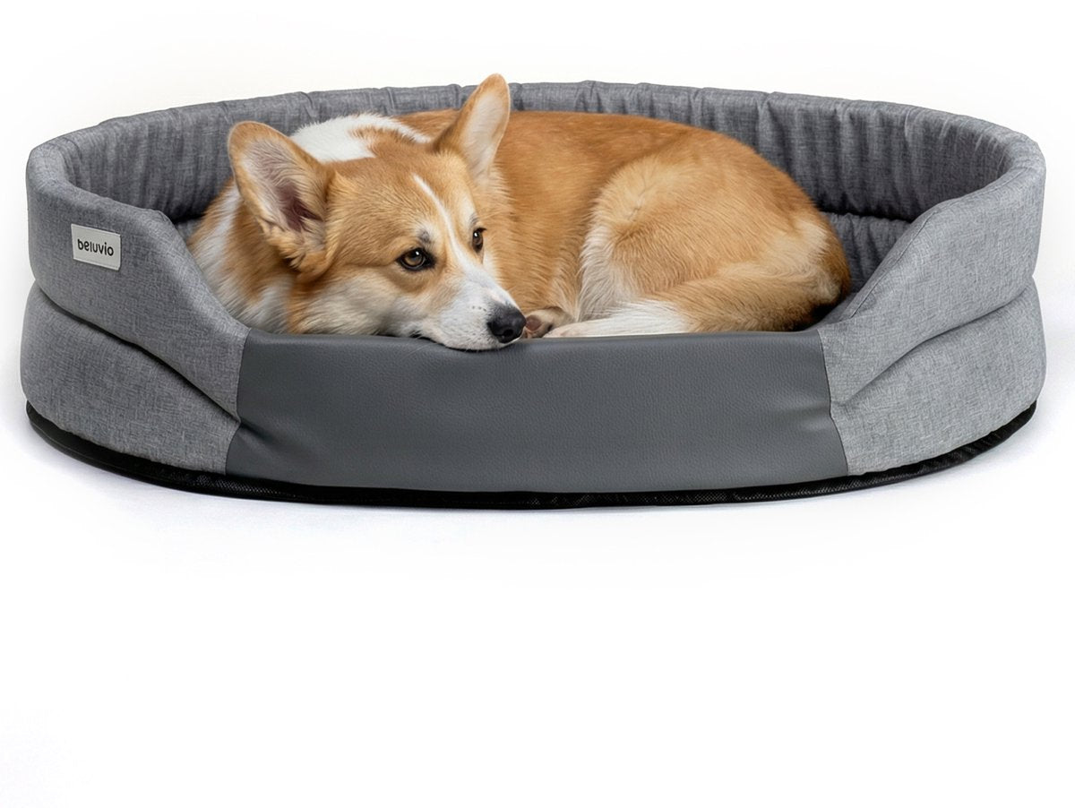 PELUVIO arita – hondenmand waterafstotend - hondenbed vlekbestendig – maat m – antislip onderkant – licht reisvriendelijk – lage instap zonder randen – duurzaam schuim – geurarm makkelijk schoon te maken – comfort voor elke hond