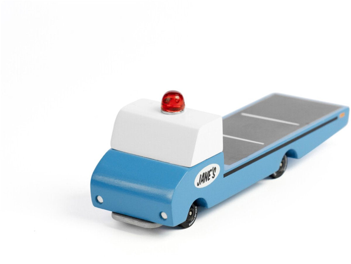 CandyLab speelgoedauto sleepwagen jane's tow truck multicolor hout.