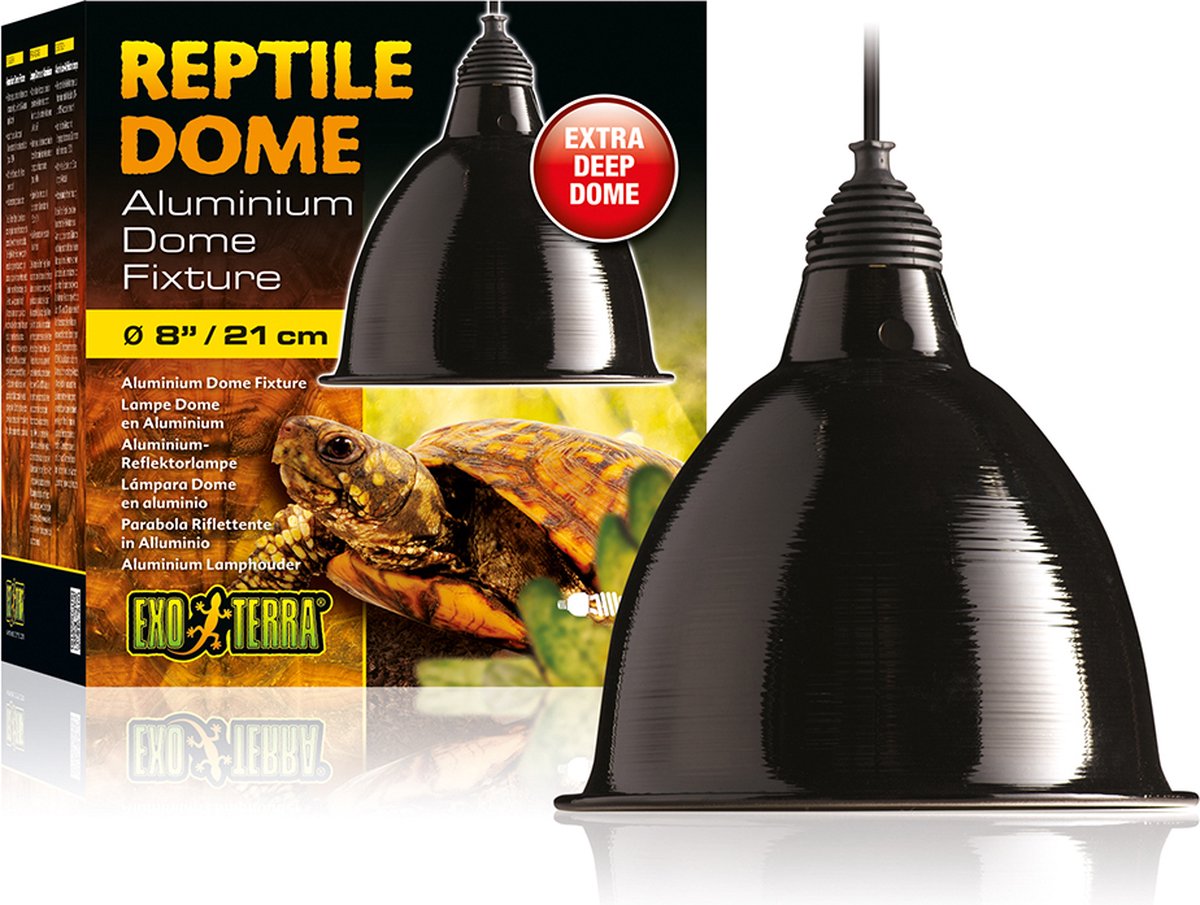 Exo Terra - reptile dome large - 160w - l - 21,5x23,5x21,5 cm