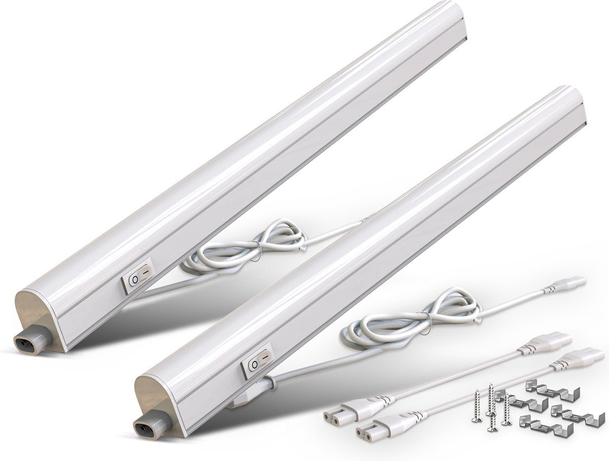 Briloner B.k.licht - onderbouwverlichting - set van 2 - led keukenverlichting - kastverlichting - l: 57.3 cm - 8w - 700lm - 4.000k neutral wit licht