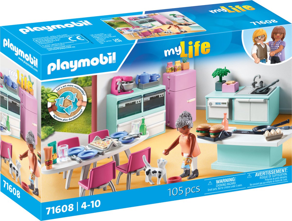 PLAYMOBIL my life keuken met eethoek - 71608