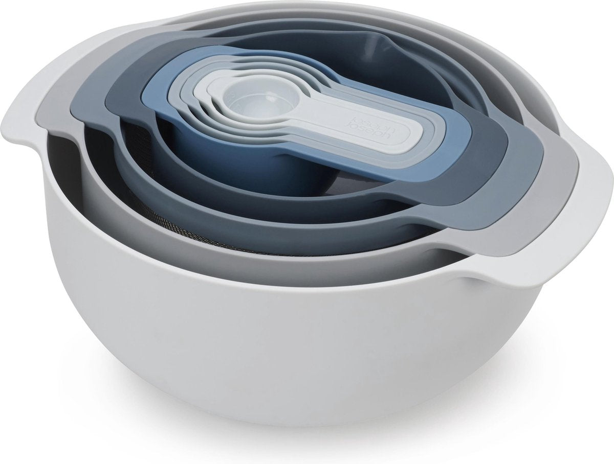 Joseph Joseph Schalenset met maatlepels, blauw, 9-delig - | editions