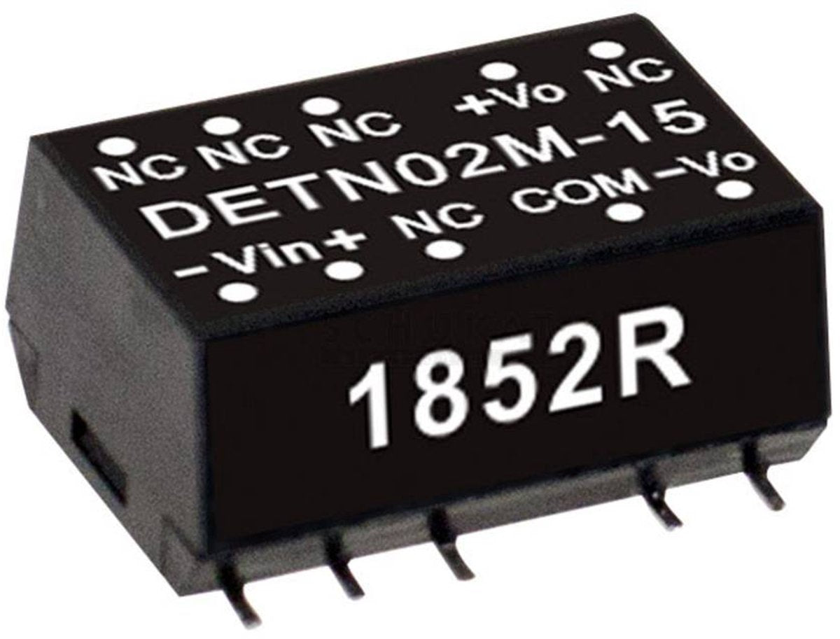 MW Mean Well detn02l-05 dc dc-convertermodule 200 ma 2 w aantal uitgangen: 2 x inhoud 1 stuk(s)