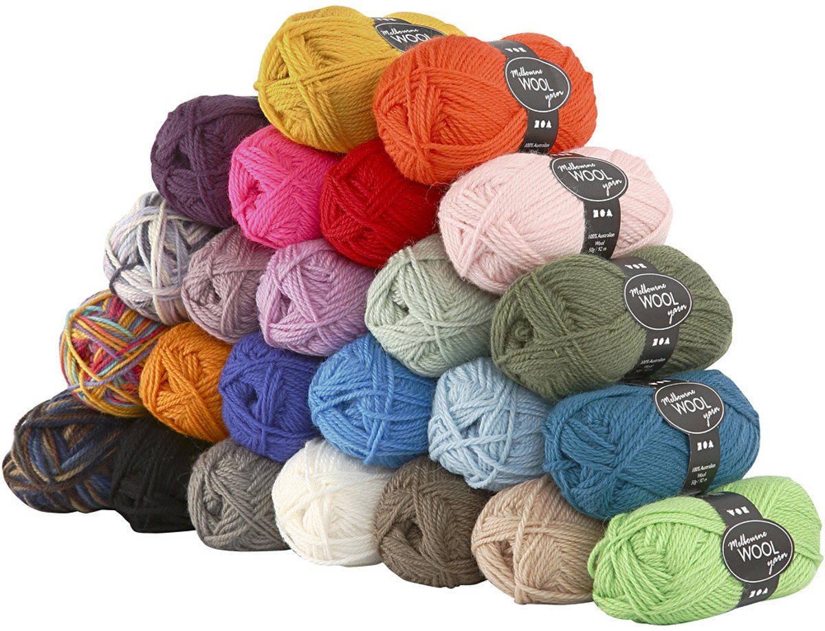 Creativ Company Melbourne garen, l: 92 m, 24x50 gr