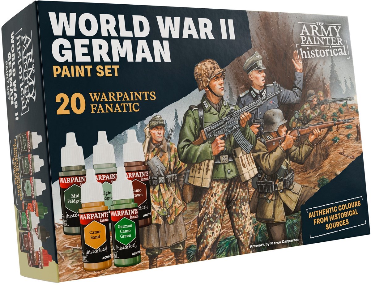 The Army Painter - historical: wwii german - 20×18ml acryl kleuren, washes en metallics - wp8083p