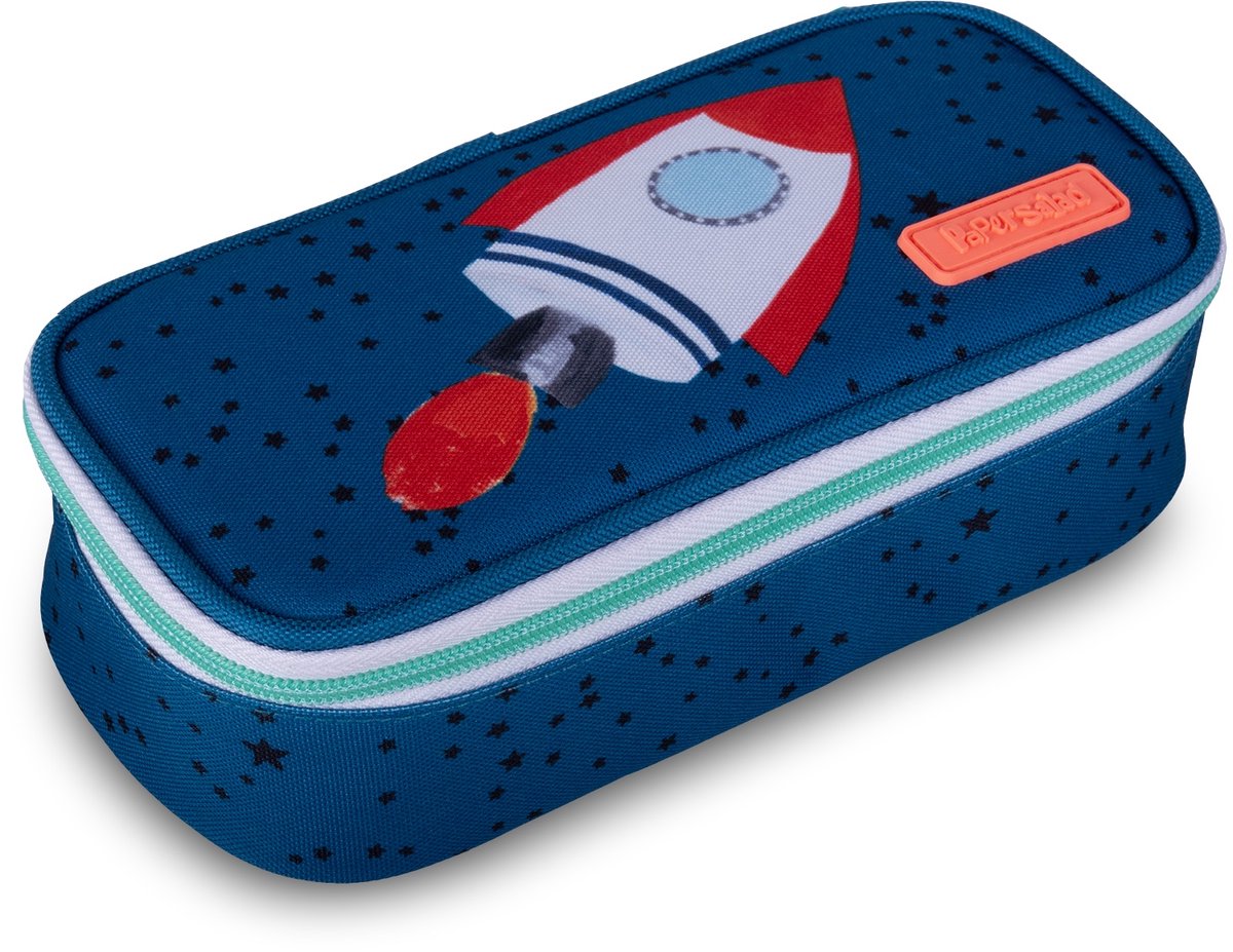 Lannoo Graphics - papersalad etui box 21cm green rocket