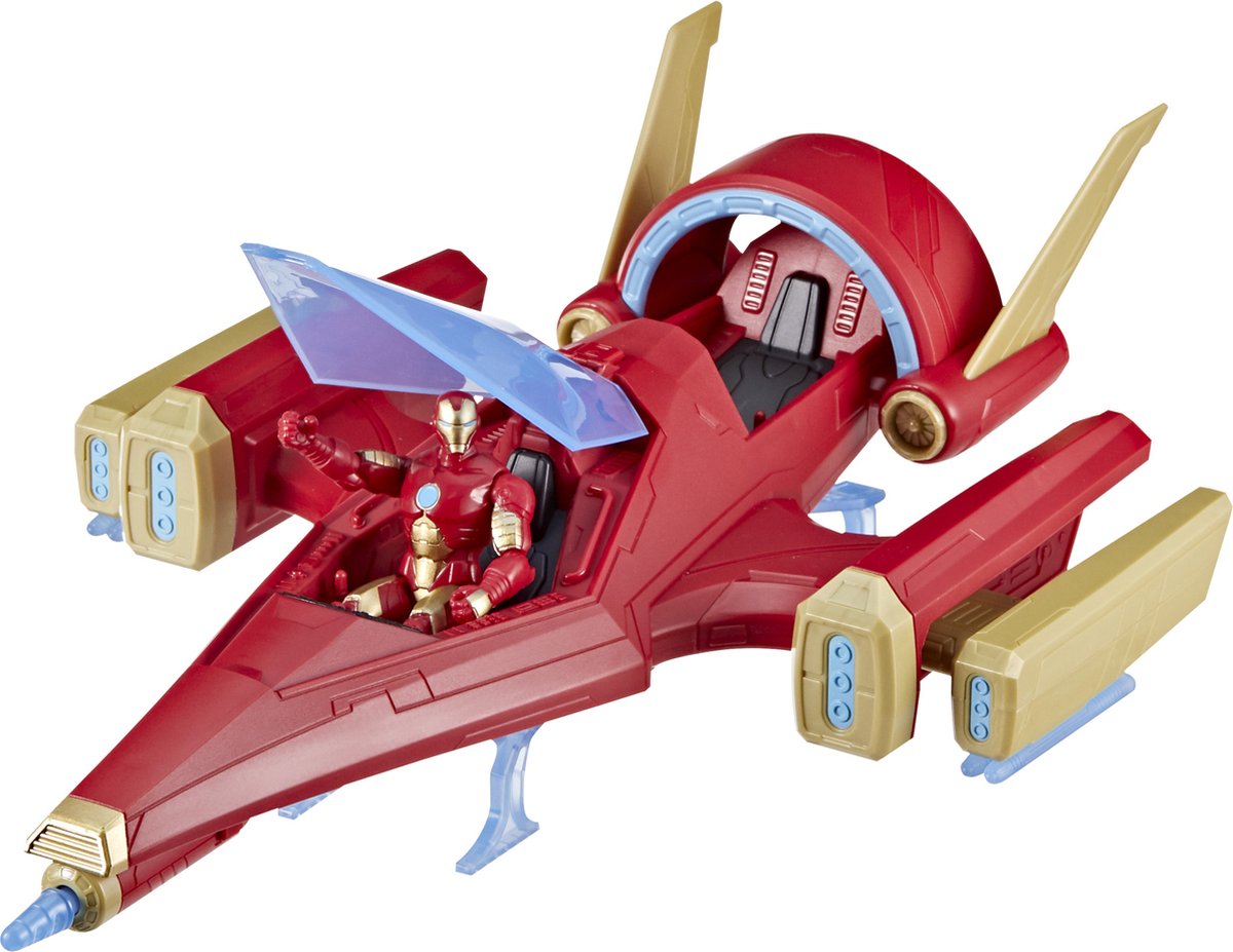 Marvel Avengers iron man-schip met 1 beeldje - van 10 cm - leeftijd 4