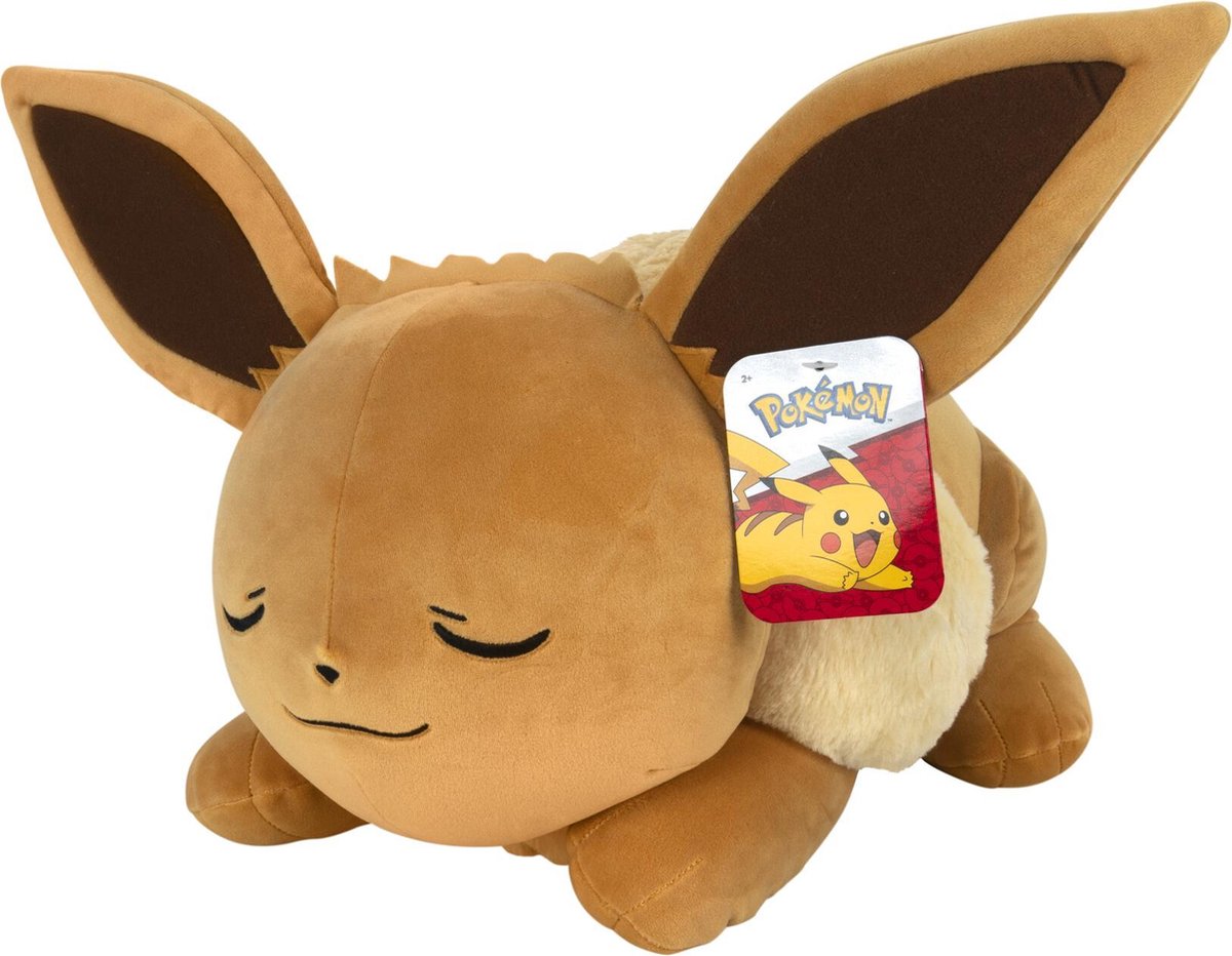Jazwares Pokémon knuffel eevee sleeping plush 45 cm