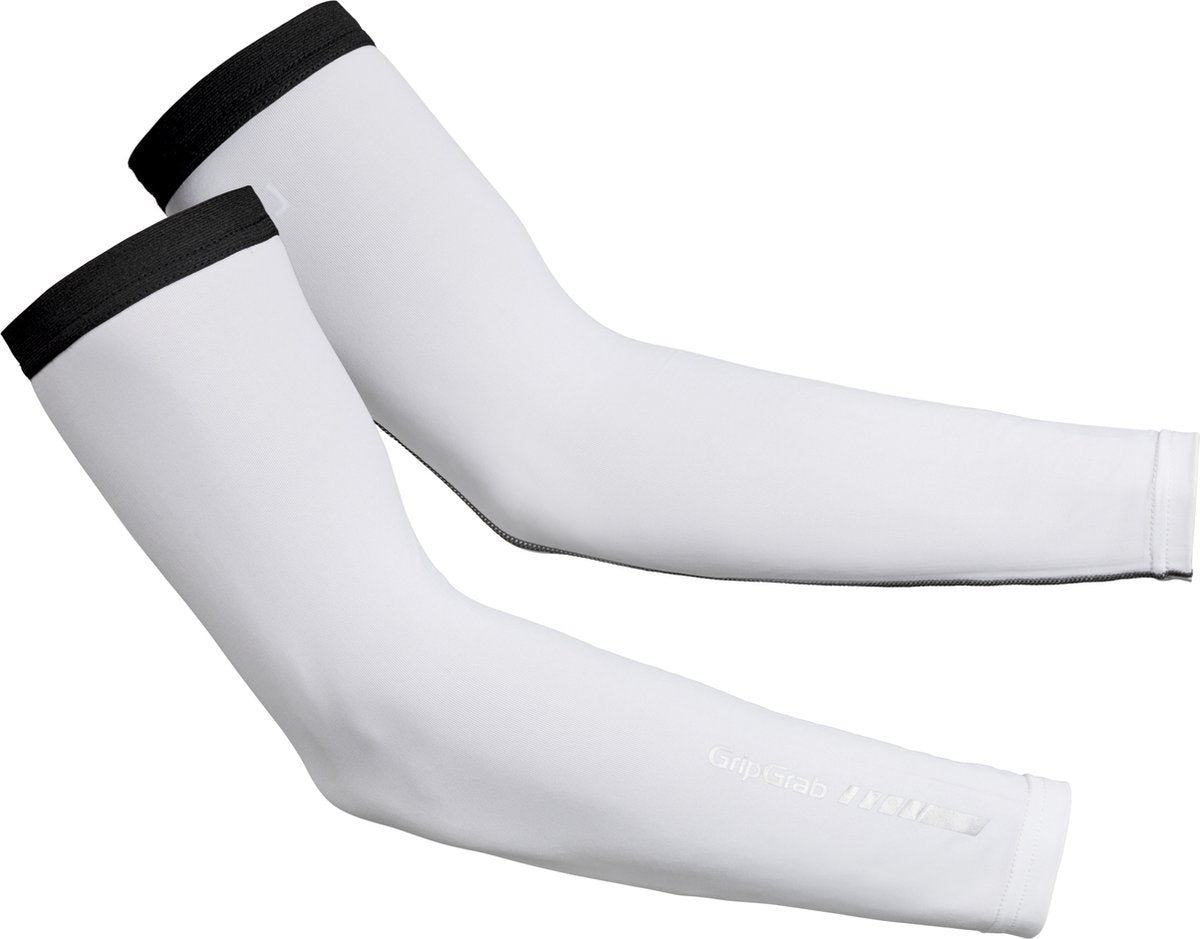 GripGrab - upf 50+ uv protect arm sleeves zomer fiets armstukken uv bescherming - wit - unisex - maat s