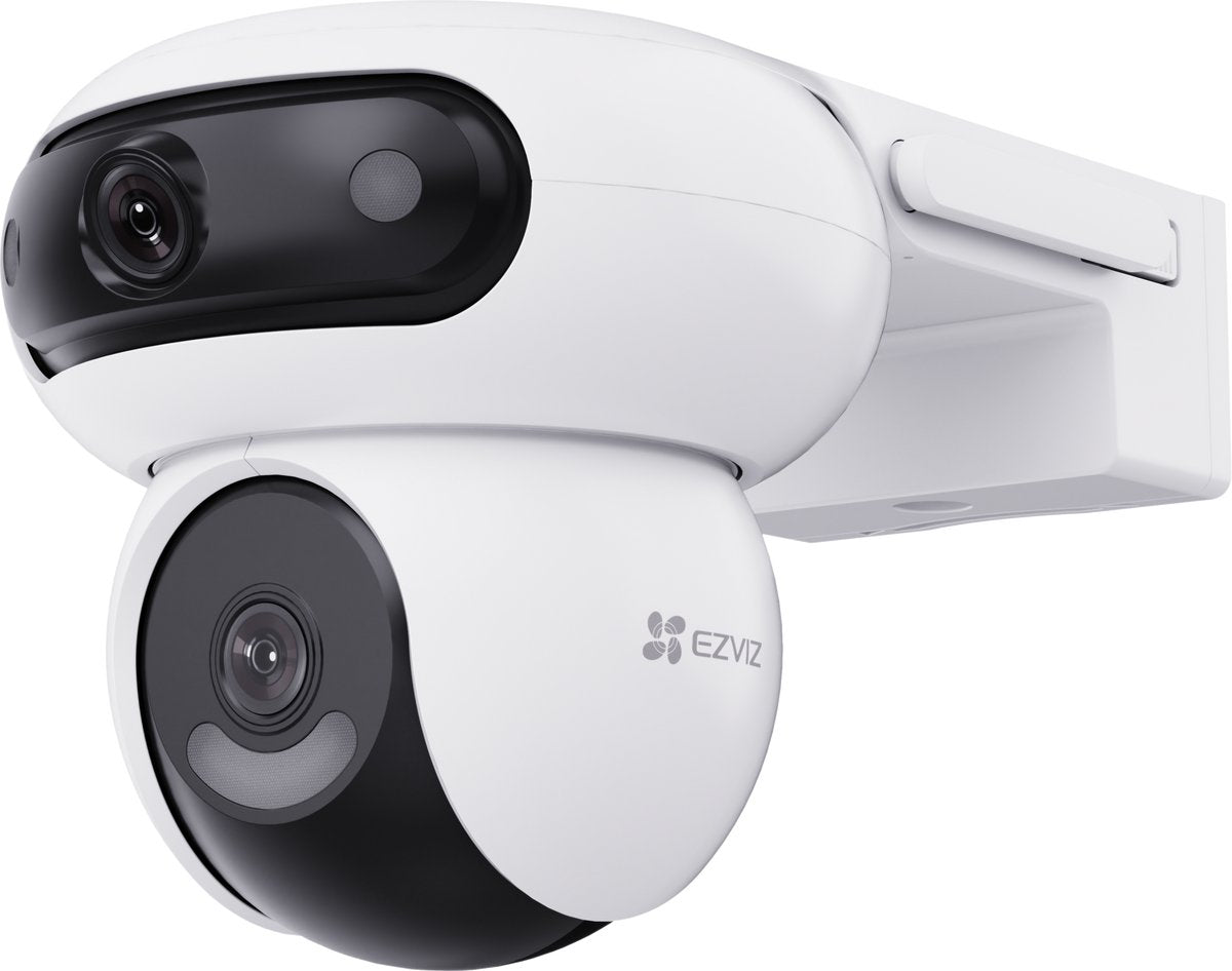 EZVIZ h90 dual 2k+ beveiligingscamera buiten – 360° pan tilt – patrol mode - active defense human detection - google assistant alexa - ai-tracking - geen maandkosten